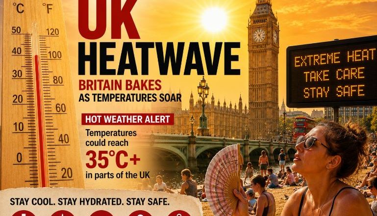 UK Heatwave Intensifies as Authorities Warn of Health and Water Risks